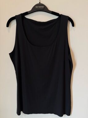 Wolford Jamaika Black Scoop Neck Tank Top